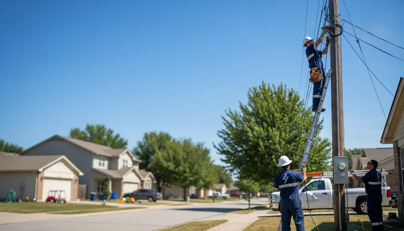 Residential electrician providing installation services in Clinton, MD